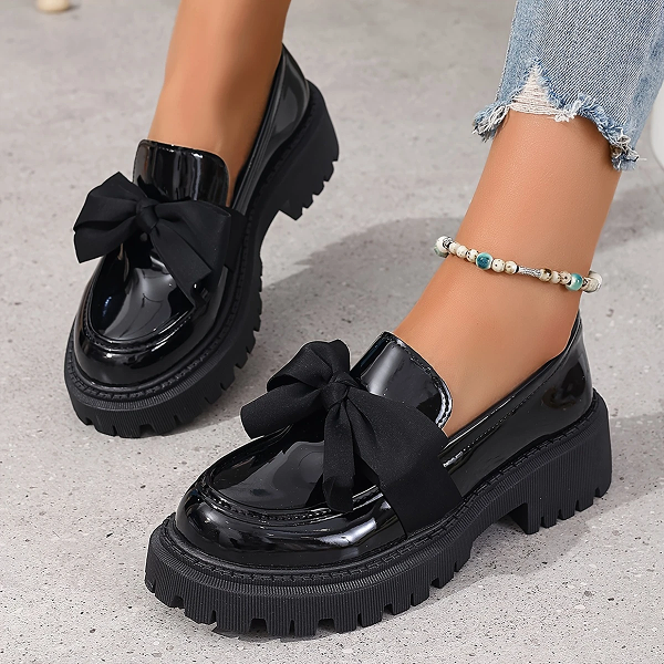 Loafers with Bow Detail